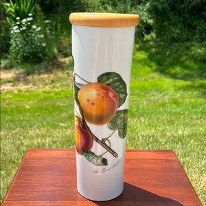 Portmeirion Pomona Susan William-Ellis Roman Apricot Storage Jar Canister